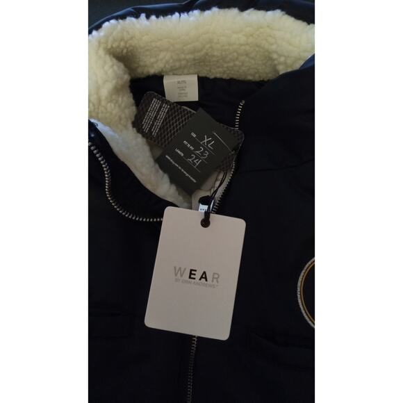 Boston Bruins Wear by Erin Andrews Reversible Zip Sherpa Vest Women's XL - Picture 8 of 10